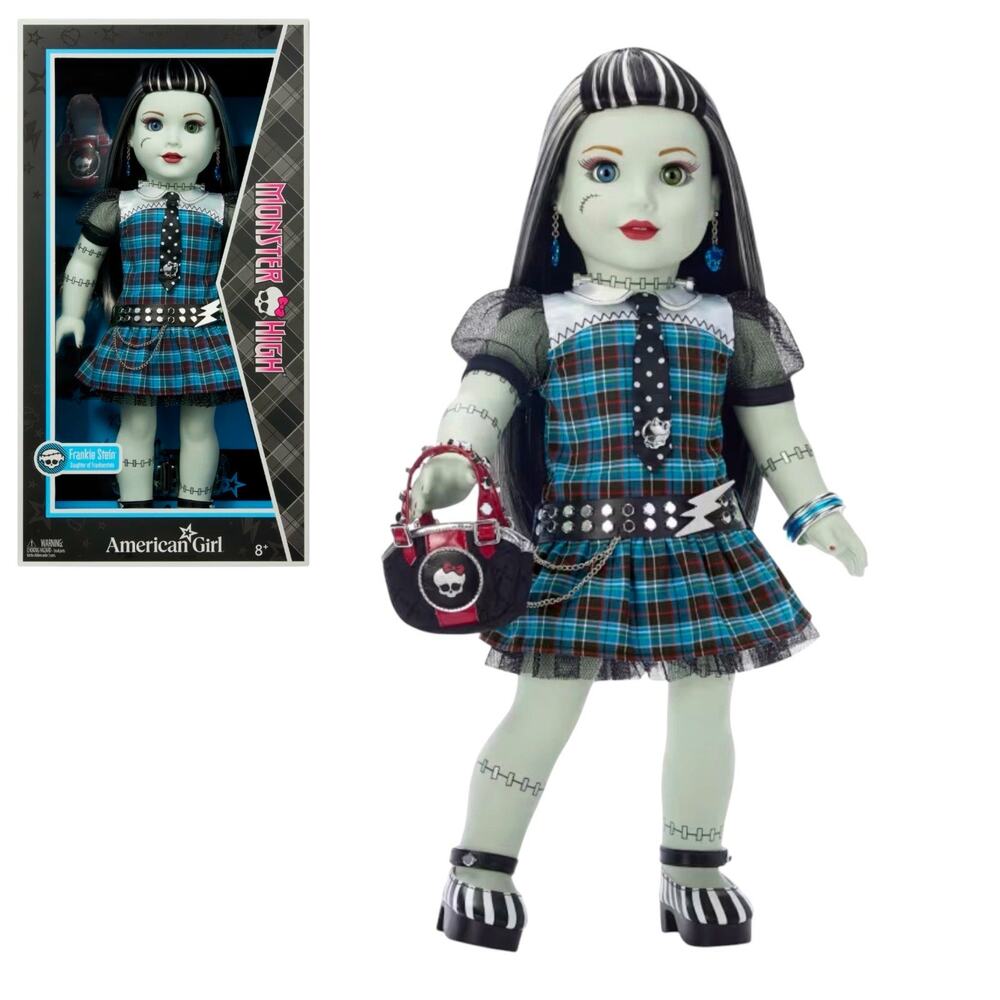 American Girl Doll Monster High Frankie Stein Halloween Goth Limited Ed Box